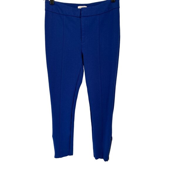 ANTHROPOLOGIE The Slim Essential Royal blue pants Size 8 - Picture 4 of 10